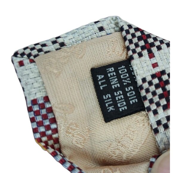 Paul Stuart 100% Silk (Men's)  Plaid  Multi-Color  Tie Hand Made  In The US - Picture 7 of 10